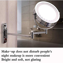 AJH Specchi per Il Trucco Specchio per Il Trucco Specchio per Il Trucco a LED con Base di aspirazione, specchi Portatili Specchi da Viaggio girevoli a 360 Gradi con specc
