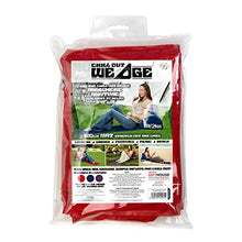 IGGI - Cuscino Lungo con Schienale rialzato, Modello Sedia a Sdraio, per Campeggio e Giardino, Colore: Rosso
