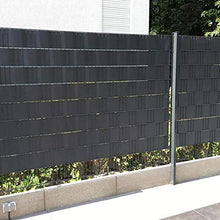 Froadp 195m Antracite PVC Schermi Divisori e Protettivi Pellicola 19cm Opache Strisce Privacy con 90 Clips Antivento Doppia Recinzione Impermeabile Schermo per Giardino Balcone