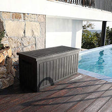 XLLLL Cassapanca da Esterno Scatola di Immagazzinaggio del Giardino della Bici Plastica 75Gal Panca Esterna Impermeabile da Banco