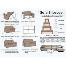 Sinoeem Copridivano Elasticizzato Fodera per Divano con Corda Fissa per 1/2/3/4 posti, Sofa Mobili Protettore Copertura Divano Antiscivolo con 2 federe per Cuscini (Blu Navy, 3 Posti) - Arredi Casa