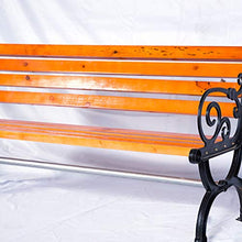QHW Panca da Giardino 3 posti in Legno, Decoro terrazza Esterna, corrimano Spray, Design ergonomico, Lunghezza 120 / 150cm