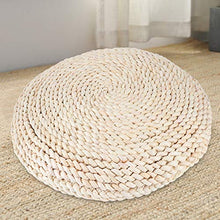 Taidda- Cuscino Tatami Materiale crusca di Mais Naturale Cuscino per sedili Rotondi Cuscino per Pavimento Balcone Yoga