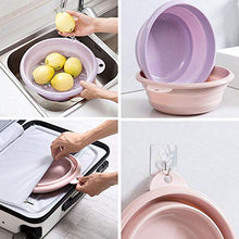 Lavabo pieghevole in Tre Colori, lavabo Portatile e Pieghevole, lavabo per Uso Domestico, Materiale PP + TPR