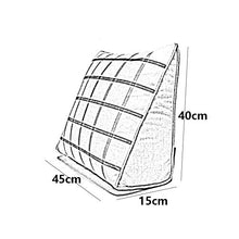 CJC cuscini Federa Tessile Indietro Cuneo Cuscino Divano Letto Ufficio Sedia riposo Supporto Gettare Cuscino (Colore : T9, dimensioni : 45x40x15cm)