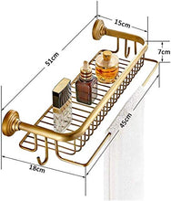 HTL Scaffale Antico Bagno Rack Tutti Rame WC Cosmetici Rack Free Punch Bagno Wc Rack Facile da Installare