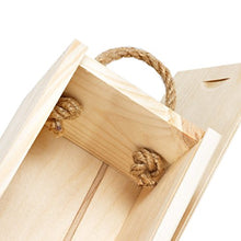 Bottiglia di vino Box in legno chiaro per 1 bottiglia di vino