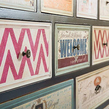Feixunfan Cassettiera Creative Retro Dodici cassetti Armadietti Fai Vecchio Mobilia del Salone con la Rotella cassetti Governo di immagazzinaggio per Camera da Letto d'ingresso
