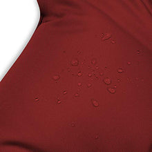 SuperKissen24. Cuscino per Bancale Divano Pallet 120x80 cm con Schienale 120x38 cm Seduta Impermeabile e Comodo per Divanetti da Esterno - Rosso Scuro