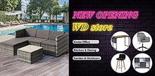 Pumpumly Set di mobili da balcone in polyrattan per 2 persone, 1 tavolo e 2 poltrone, resistente alle intemperie, per giardino, balcone e terrazzo, con cuscini per seduta marrone
