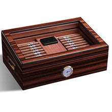 ZYING Leggero Cigar Humidor Valigia - con Pannello Frontale Digitale igrometro Versatile Strong Seal Resistente all'Usura