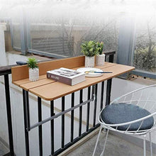 KAISIMYS Tavolo da Appendere Pieghevole Regolabile in Altezza, Tavolo da Balcone Pieghevole da Balcone, Scrivania per Laptop Ringhiera per Patio Portatile Tavolo da Lettura per Patio da Giardino, B,