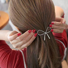 KeKeandYaoYao - Fermaglio per capelli, accessorio per capelli, con fiocco e fermaglio in metallo