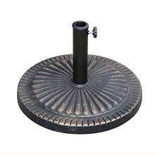 Angel Living® 14kg Base per ombrellone in poliresina Bronzo e Acciaio