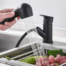 Doccetta Ricambio Rubinetto Estraibile Cucina 2 Funcioni Sostituire Chrome Colpetto Della per Lavello Lavandino Miscelatore Finitura Sostituire,Nero