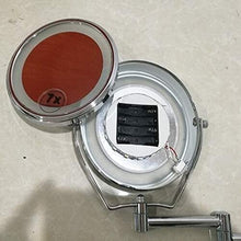 Specchio Specchi di vanità da Bagno LED Trucco a Parete LED 7X ingrandimento Girevole a Due Lati Bagno allungabile
