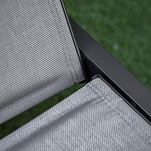 Outsunny Sdraio da Giardino Reclinabile su 5 Livelli Rivestimento Imbottito, Alluminio e Textilene, 72x168x102cm Grigio