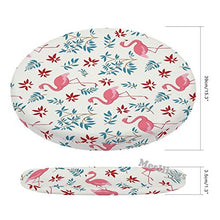 Mesllings Fenicottero e Piante Stampato Moda Rotonda Confortevole Cuscini Per Sedia Ufficio Cuscino Morbido - Diametro 15,4 cm