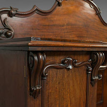 Grande credenza antica, inglese, vittoriano, mogano, comò, circa 1850