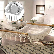 Eye Piastra in Acciaio Inossidabile, BESTZY 6 Pezzi Piastra con Occhiello Ovale Piastra con Anello di Ancoraggio Ganci da Soffitto per Sartiame Barche Hardware di Coperta