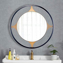 Metallo Parete Specchio, Rotonde Moderna Specchi da Bagno, Ingresso Specchio Decorativo, Vanità Specchio per Il Trucco, per Dressing Table Soggiorno Camera da Letto