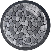 Modello di pietra grigio chiaro scuro Pomelli per Porta Set di 4 Pomelli per Mobili Manopole per Cassetti Cucina Armadio Vetro