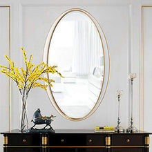 Bathroom mirror Specchio da Bagno Nordico Specchio per specchi da Parete Appeso Ovale Bagno a Parete Camera da Letto Specchio da Bagno Minimalista
