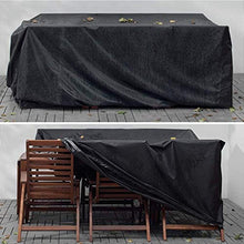 N / A mobili in Rattan coperture mobili da Giardino Giardino Giardino Coperto Copertura Impermeabile parapolvere mobili da Giardino mobili da Giardino (Colore, Nero, Dimensione, 160x130x90c.