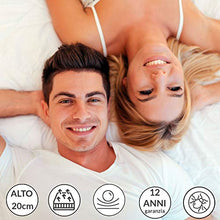 Materasso memory ortopedico SFODERABILE semirigido con Cuscini per le gambe memory in PROMOZIONE – GIGLIO H22/23 165x195 cm