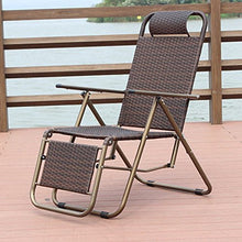 Poltrone LHA Summer Cool Reinforcement Wicker Chair Sedia reclinabile Pieghevole (Colore : A)