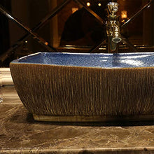 Lavabo Rettangolare da Bagno Retro Creative Jingdezhen Ceramic Hotel Lavabo Antiscivolo Lavandini Bagno