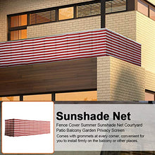DADEA - Schermo per balcone da 0,9 x 4,9 m, per cortile, patio, balcone, piscina, portico, ringhiere, giardinaggio, recinzione, protezione inclusa