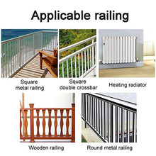 LWZ Tavolo da Esterno Pieghevole per Esterni, ringhiera Regolabile per Balcone, per Patio, Giardino, terrazza, Nero/Bianco