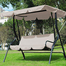 Borlai - Copertura per dondolo da giardino, impermeabile, resistente al sole