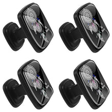 Bohémien Pomelli per Porta Set di 4 Pomelli per Mobili Manopole per Cassetti Cucina Armadio Vetro