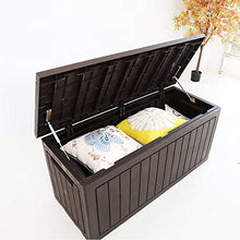 XLLLL Cassapanca da Esterno Scatola di Immagazzinaggio del Giardino della Bici Plastica 75Gal Panca Esterna Impermeabile da Banco