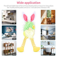 UTDKLPBXAQ Bambola Senza Volto Luminosa Eva Easter Cute Rabbit Ears Plush Doll Scene Decoration Supplies