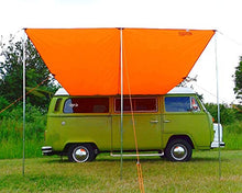 Debus - Tenda parasole per camper + kit di collegamento T2 T25, colore: Arancione brillante