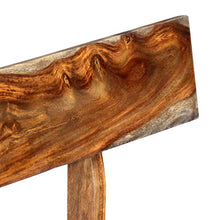 Banc 160 cm Gris Bois de Sesham massif