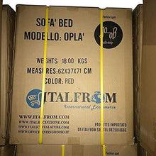 ITALFROM Divano Letto Sofa Bed Nero DIVANI 65x69x82h DIVANETTI Divano Letto 1 Piazza - Arredi Casa