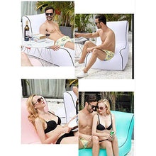 Lettino Gonfiabile Divano Gonfiabile Impermeabile per Interno, Esterno, Piscina, Spiaggia, Campeggio e Altro Ancora!,White,60 * 60 * 45cm