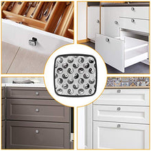 yin e yang Pomelli per Porta Set di 4 Pomelli per Mobili Manopole per Cassetti Cucina Armadio Vetro