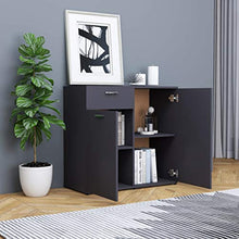 vidaXL Credenza Grigio 80x36x75 cm Truciolare