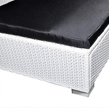 vidaXL Divano da Giardino 24 pz in Polyrattan Esterni Bianco Sofa con Cuscini