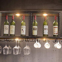 COLiJOL Supporto per Bicchiere da Vino Capovolto, Portabicchieri in Ferro in Metallo a 2 Livelli Altezza Regolabile Decorazione per Soffitto Scaffale Decorazione per Applicazione Rack,80 cm (31,5 Pol