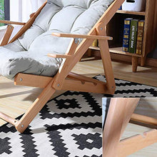 LLSS Recliner Sedia a Sdraio in Legno massello per Il Tempo Libero all'aperto Sedia a Sdraio per Balcone Sedia da Giardino Sedia a gravità Zero Sedia a Sdraio per Esterni Sedi