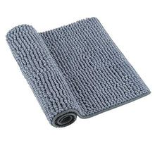 Set da bagno rettangolare in due pezzi a forma di U Tappeto da bagno indossabile lavabile Tappeto per la casa per il bagno(Dark gray)