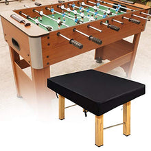Bicaquu Copertura per Biliardo, Copertura per mobili Antipolvere, Tessuto Oxford 210D Leggero per Patio Esterno(Black)