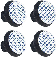 Onda giapponese Pomelli per Porta Set di 4 Pomelli per Mobili Manopole per Cassetti Cucina Armadio Vetro
