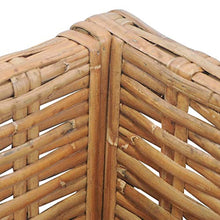 VidaXL - Divano angolare con cuscini in rattan naturale